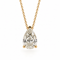 14K 1.58 CT Lab Grown Fancy Yellow Diamond Necklace
