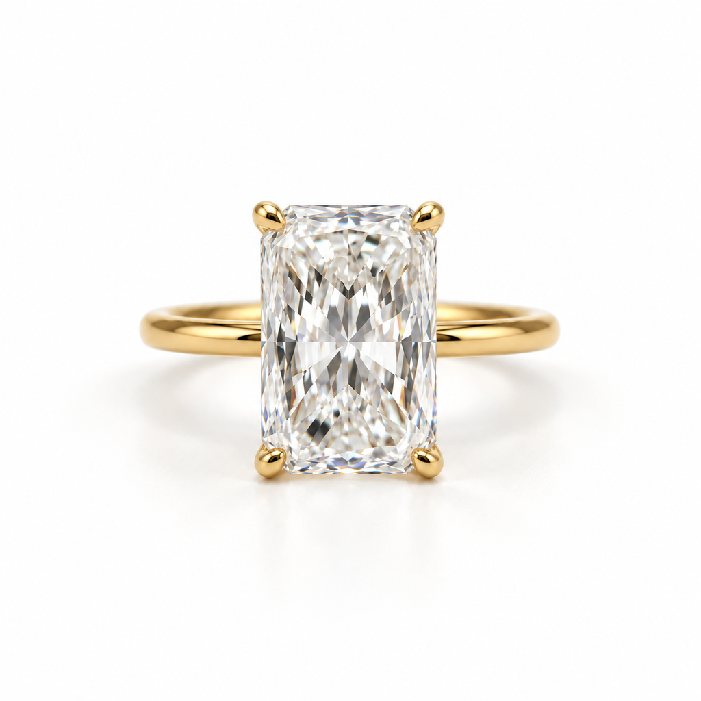 14K 3.01 CT Lab Grown Diamond Solitaire Ring