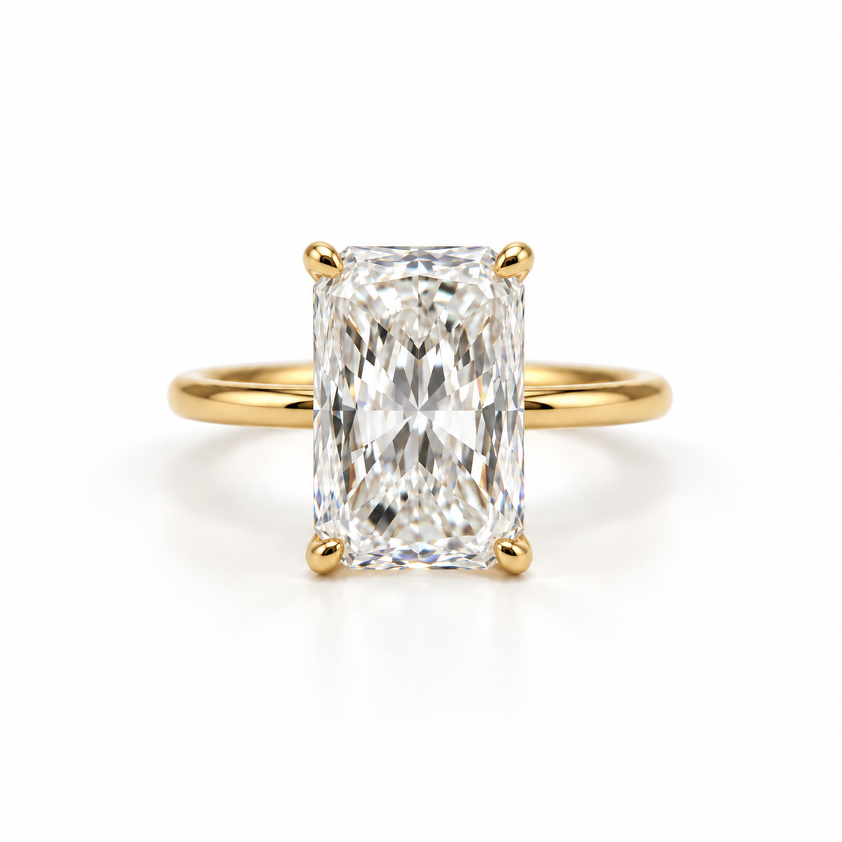 14K 3.01 CT Lab Grown Diamond Solitaire Ring
