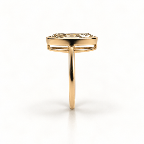 14K 2.54 CT Lab Grown Fancy Intense Yellow Diamond Ring