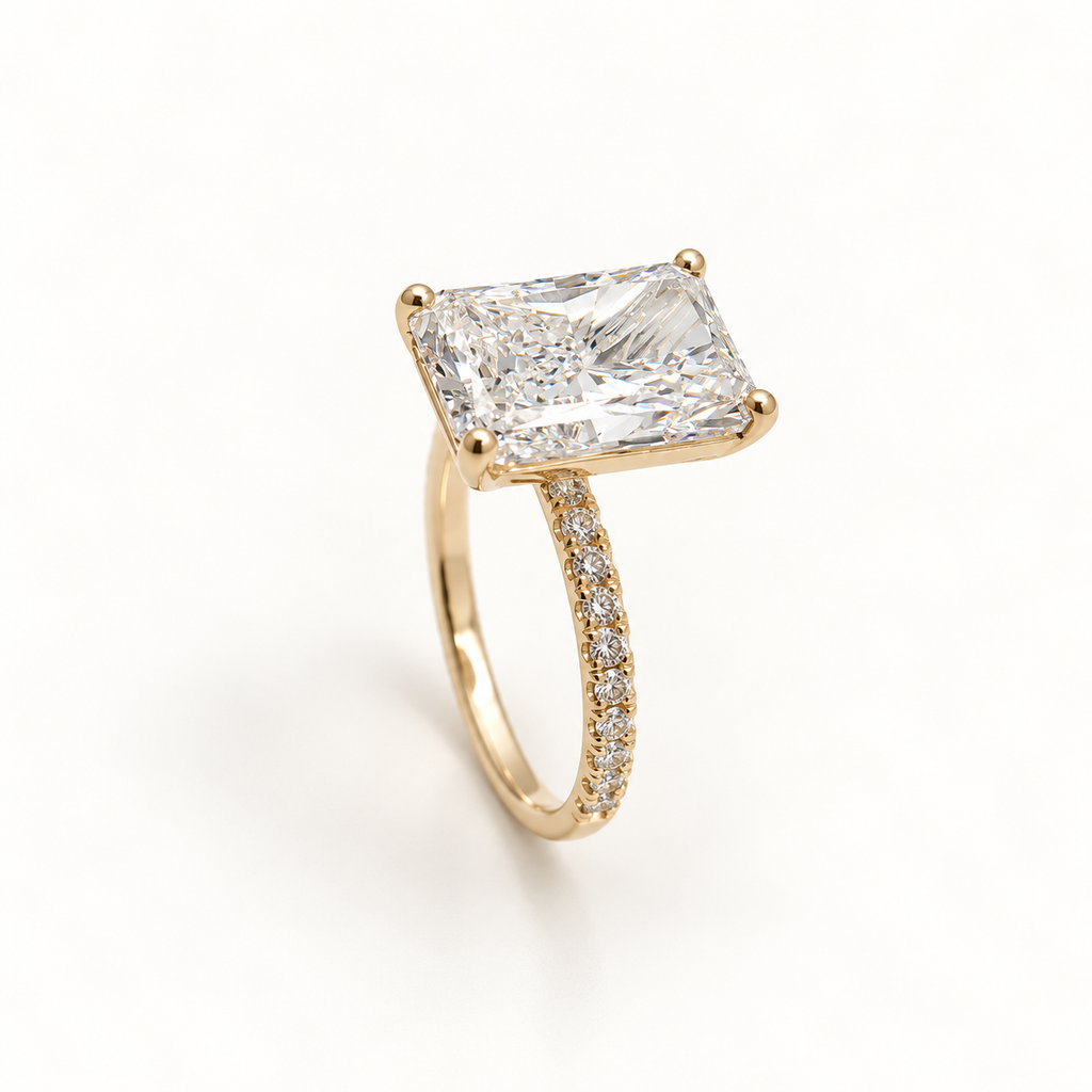 14K 5.23 CTW Lab Grown Diamond Ring