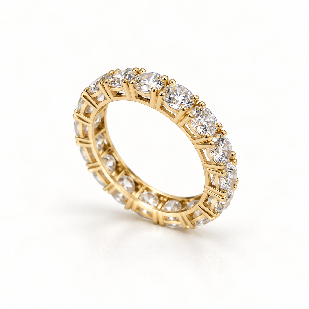 14K 4.06 CTW Lab Grown Diamond Eternity Band