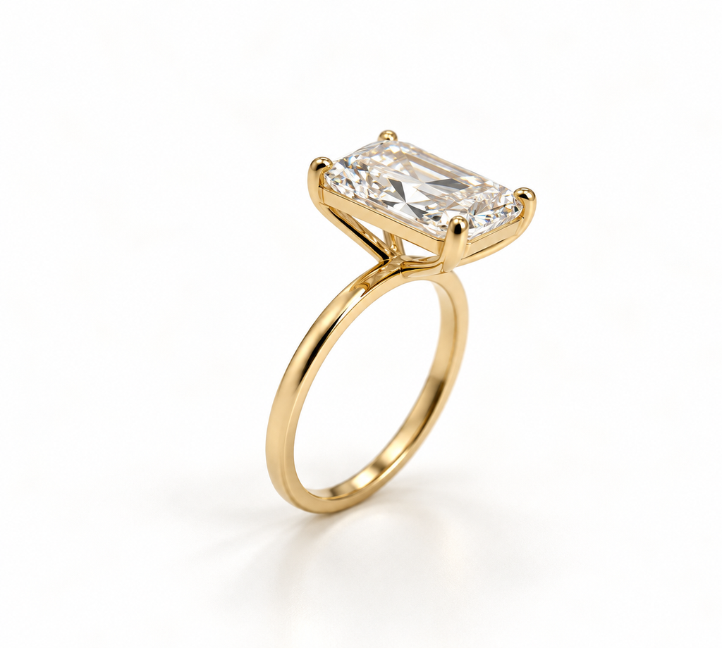 14K 3.01 CT Lab Grown Diamond Solitaire Ring
