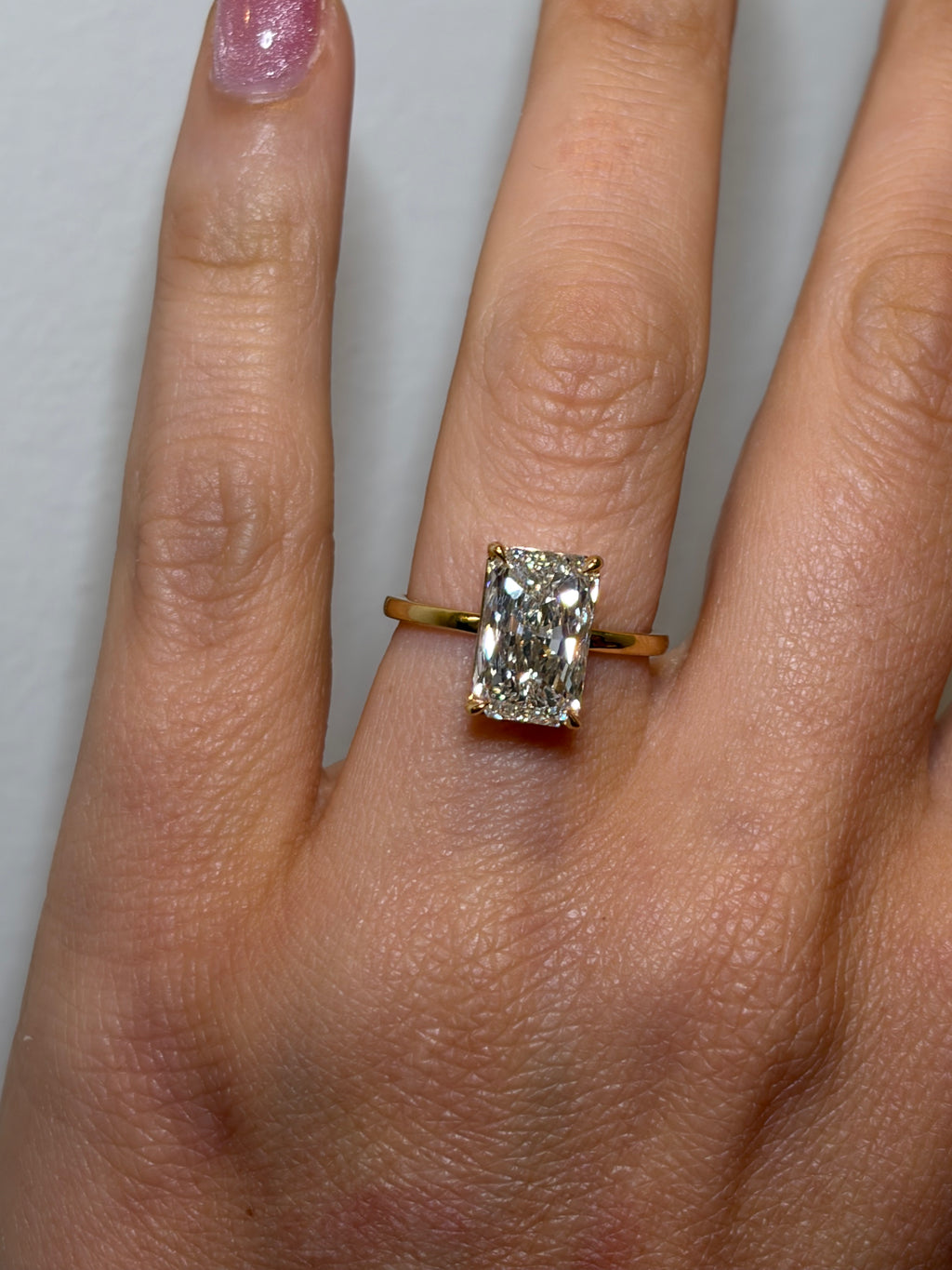 14K 3.01 CT Lab Grown Diamond Solitaire Ring