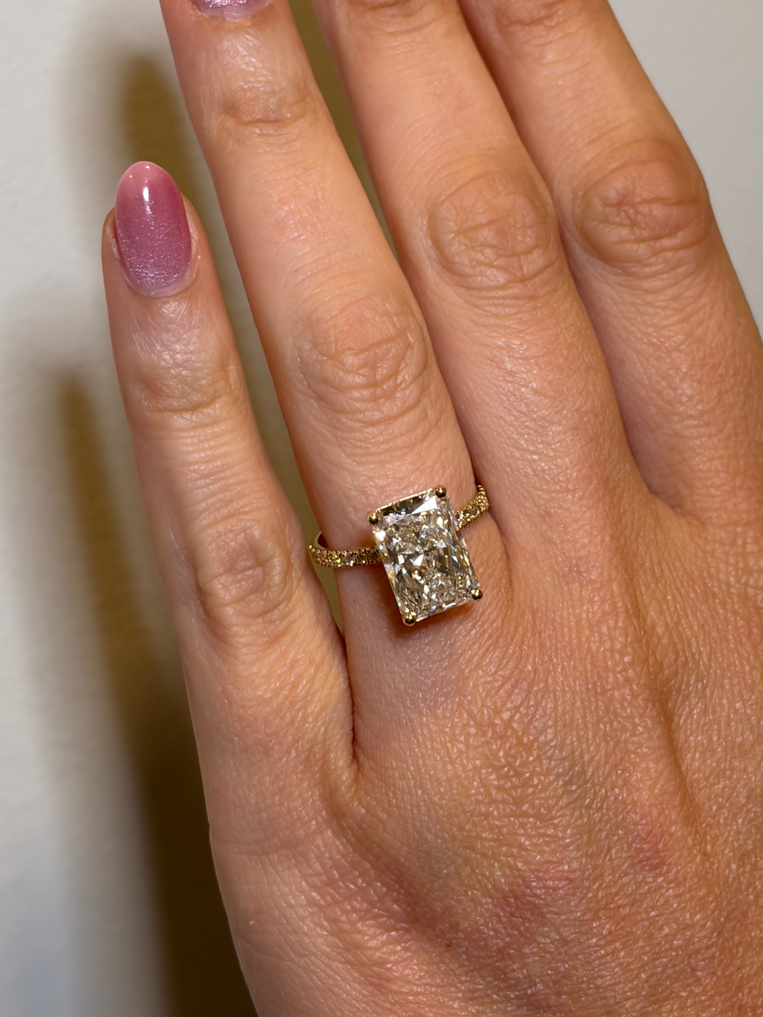 14K 5.23 CTW Lab Grown Diamond Ring