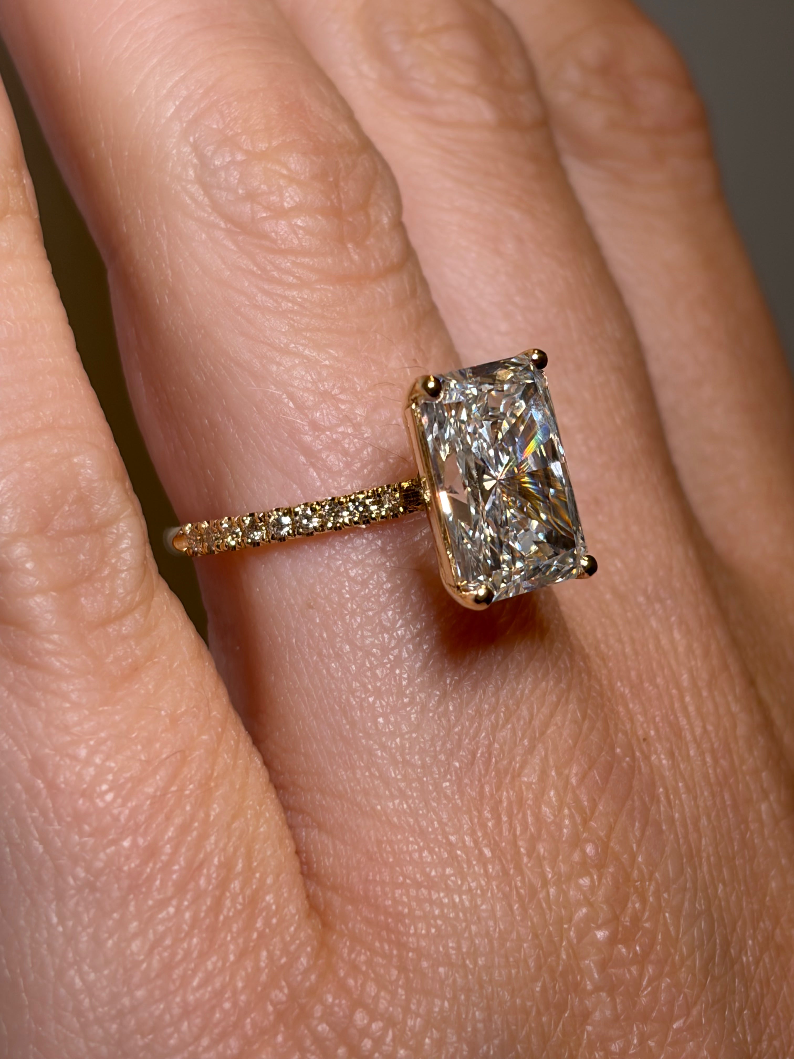 14K 5.23 CTW Lab Grown Diamond Ring
