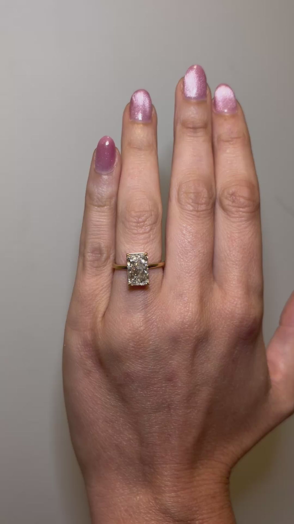 14K 3.01 CT Lab Grown Diamond Solitaire Ring